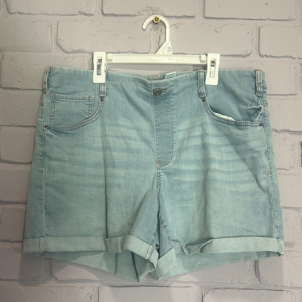 NEW Time and Tru Light Blue Jean Shorts size L - Picture 4 of 4
